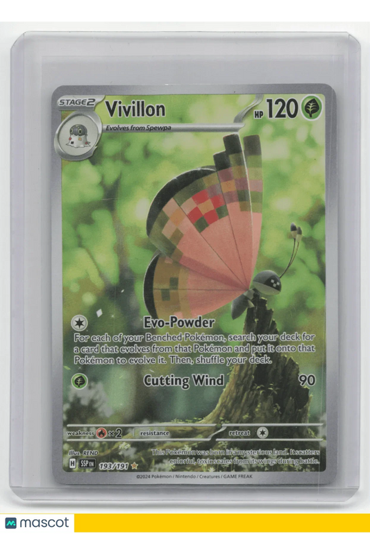 2024 Pokemon Vivillon Surging Sparks #193/191 English - Papa Joey's Collectibles