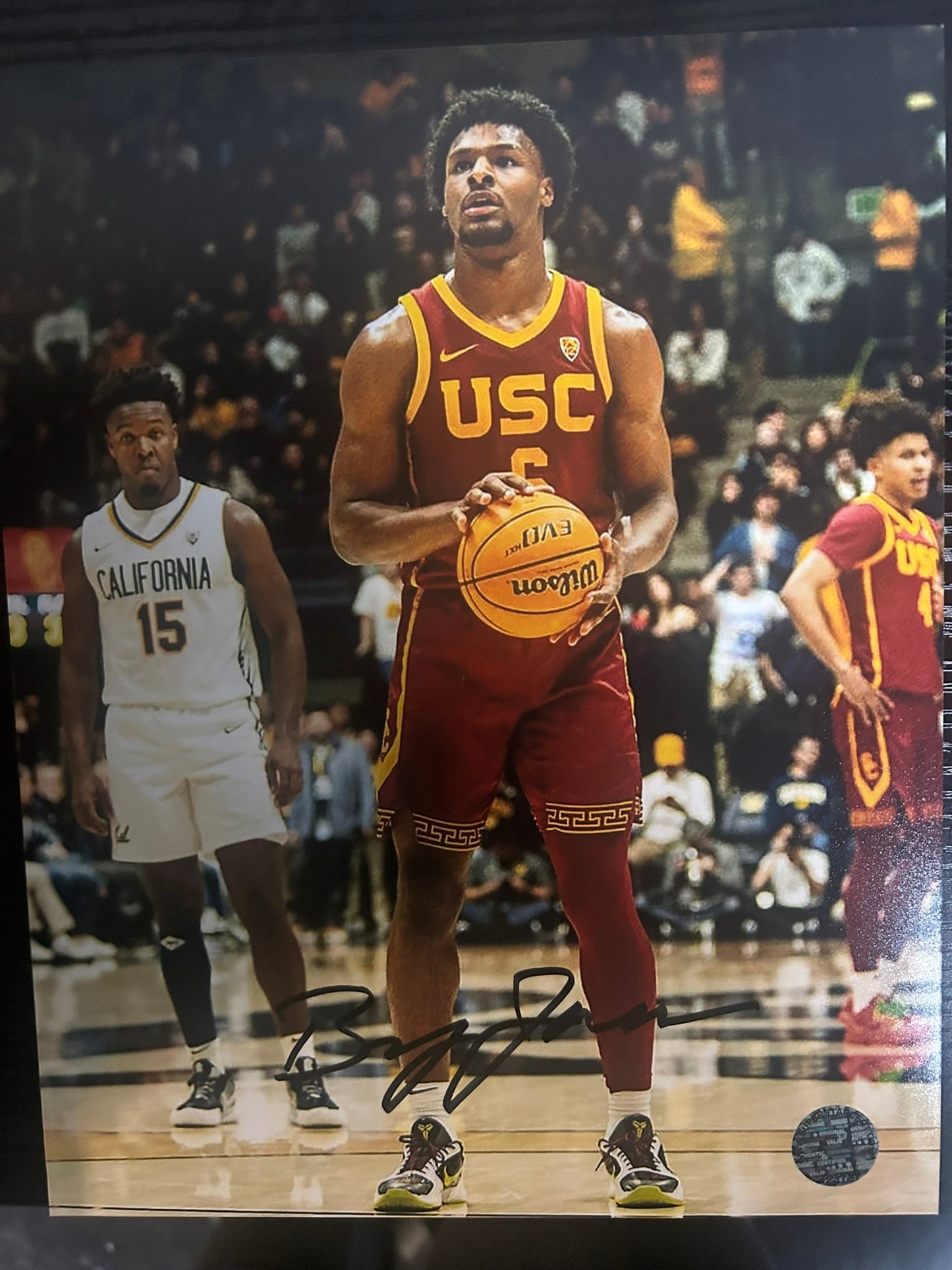 Bronny James Signed Photo w/COA