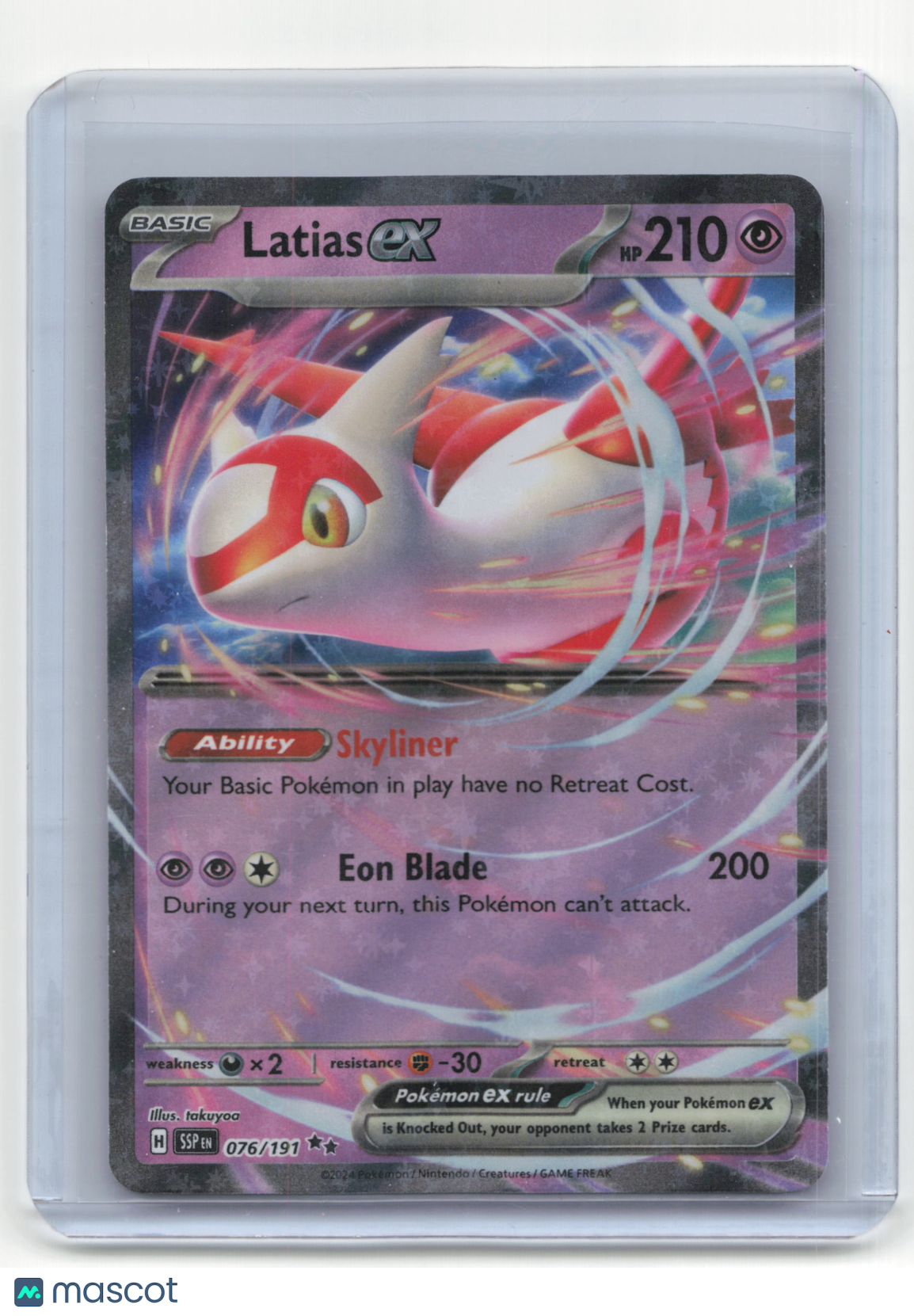 2024 Pokemon TCG Latias EX Surging Sparks #076/191