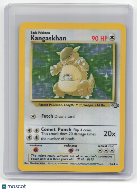 1999 Pokemon TCG Kangaskhan Jungle #5/64 Holo