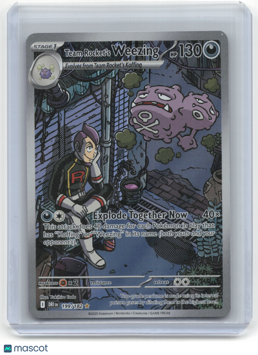 2025 Pokemon Team Rocket's Weezing Sv10: Destined Rivals #199/182 Near Mint