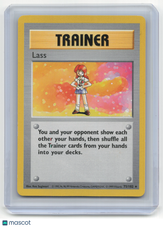 1999 Pokemon Lass Base Set #75/102 Shadowless