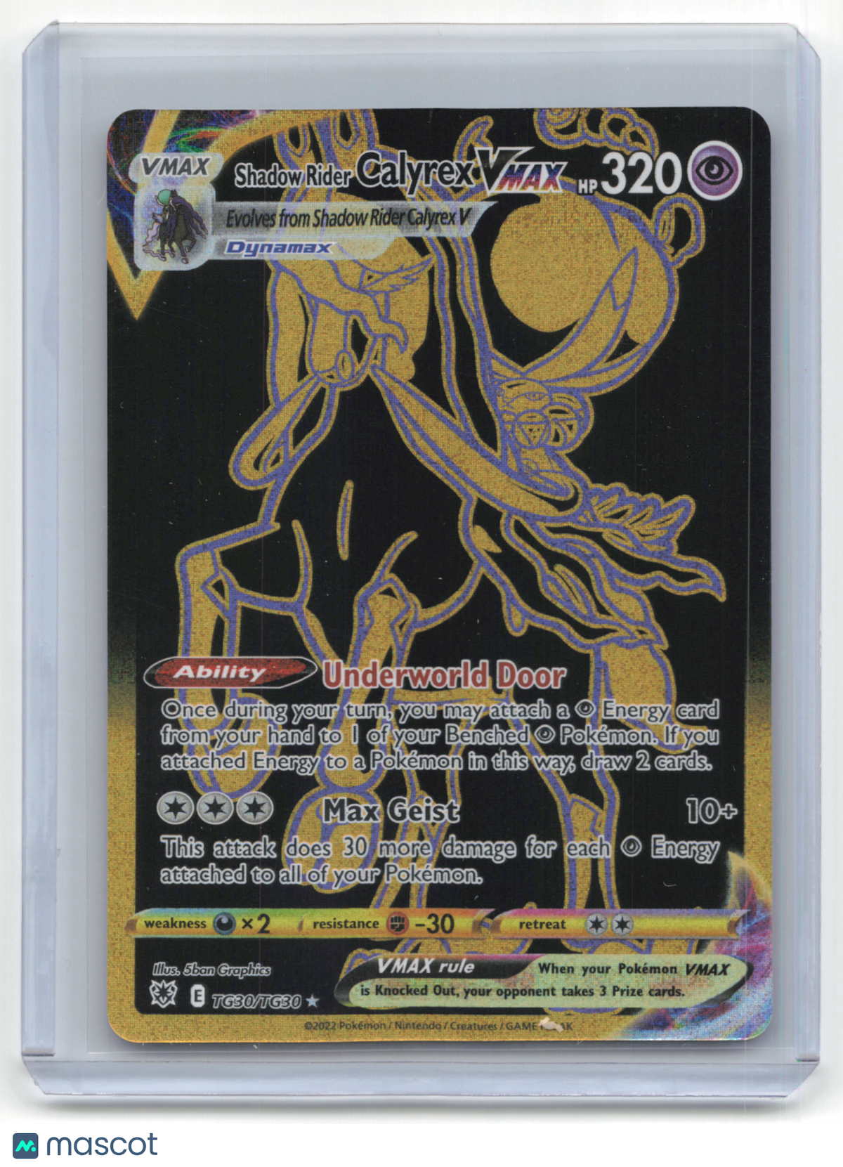 2022 Pokemon TCG Shadow Rider Calyrex VMAX Astral Radiance #TG30/TG30