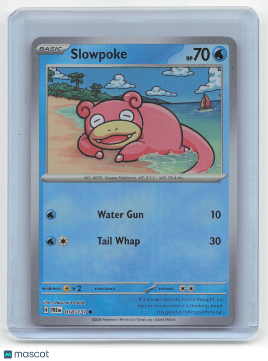 2025 Pokemon Slowpoke Prismatic Evolutions #018/131 Masterball