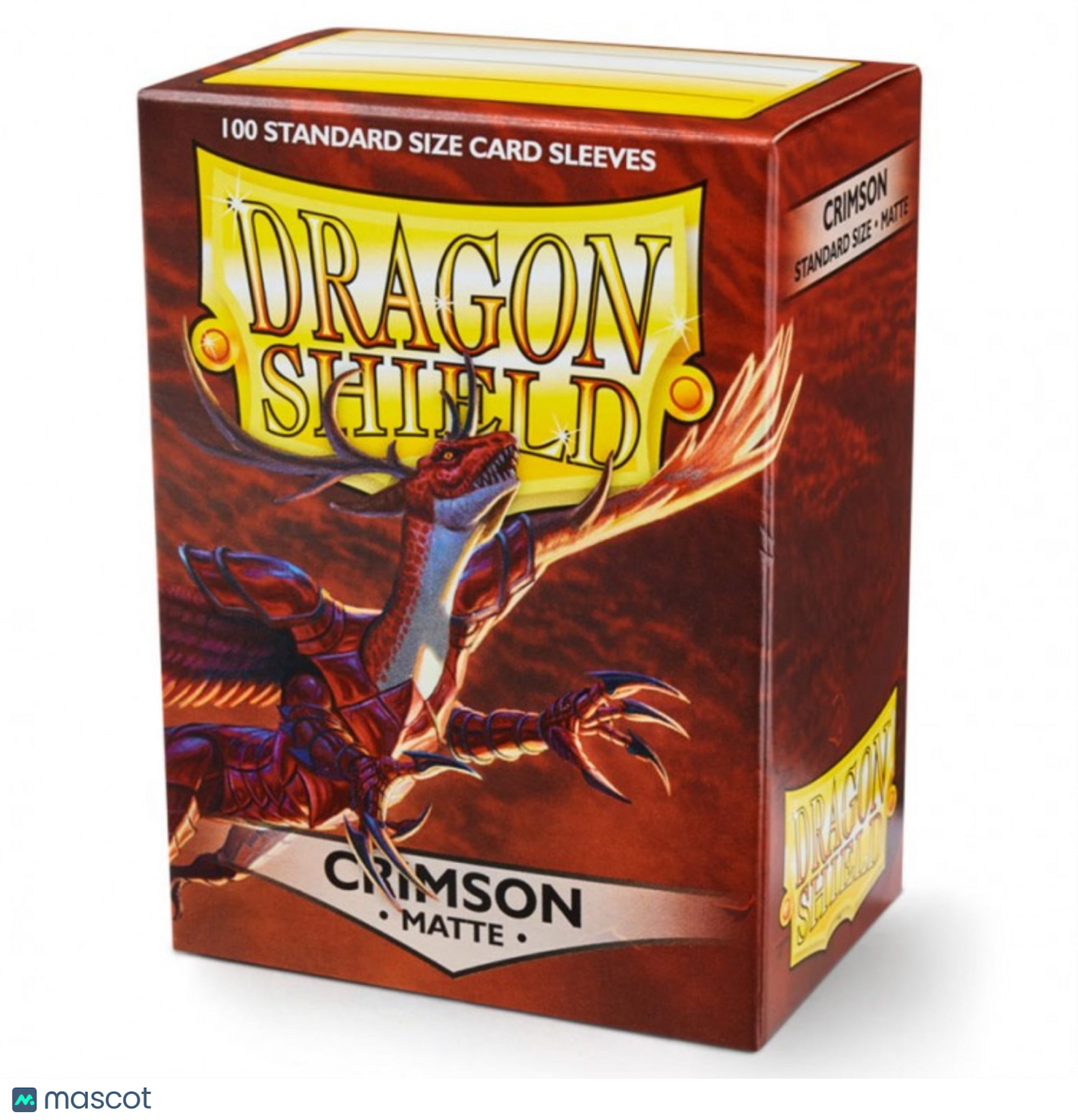 Dragon Shield Standard 20 Pt. Crimson Matte Card Sleeves