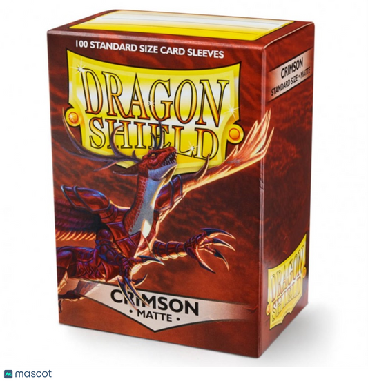 Dragon Shield Standard 20 Pt. Crimson Matte Card Sleeves