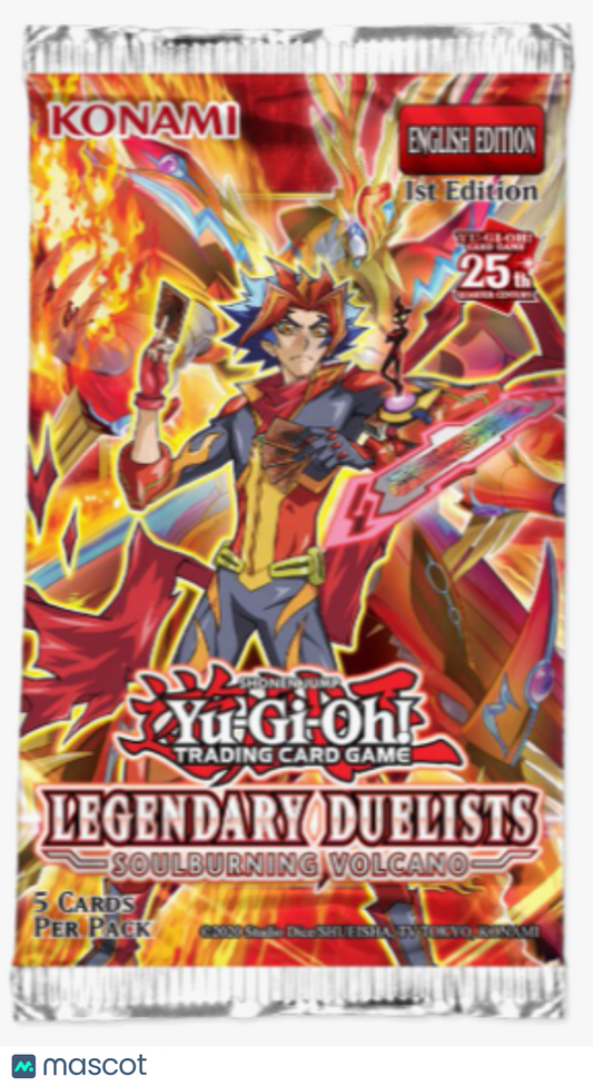 2023 Yugioh Legendary Duelists Soulburning Volcano Random Booster Pack