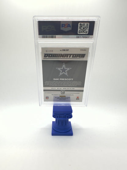 2021 Panini Donruss Optic Dom. Football—Dak Prescott #DMDP Autograph —PSA 10