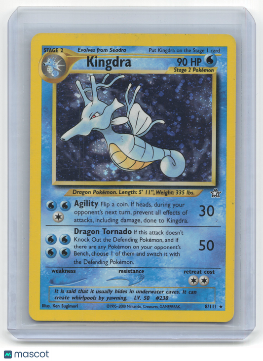 2000 Pokemon TCG Kingdra Neo Genesis #8/111 English Lightly Played Holo