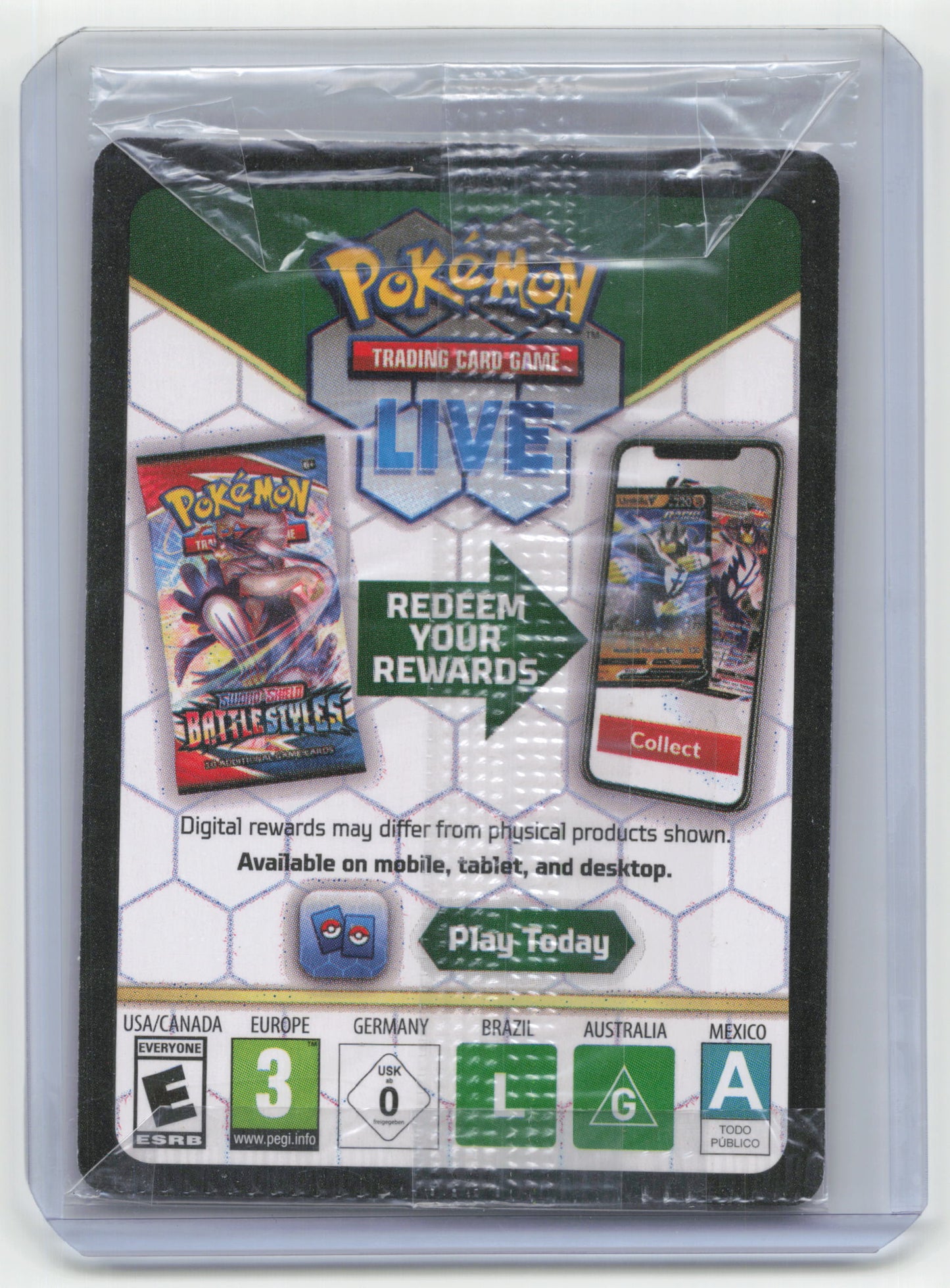 2021 Pokemon TCG Glaceon VMAX SWSH Holiday Promo #041/203