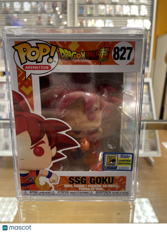 Funko Dragon Ball Z Super SSG: Goku #827 (Very Good) SDCC 2020 Limited Edition