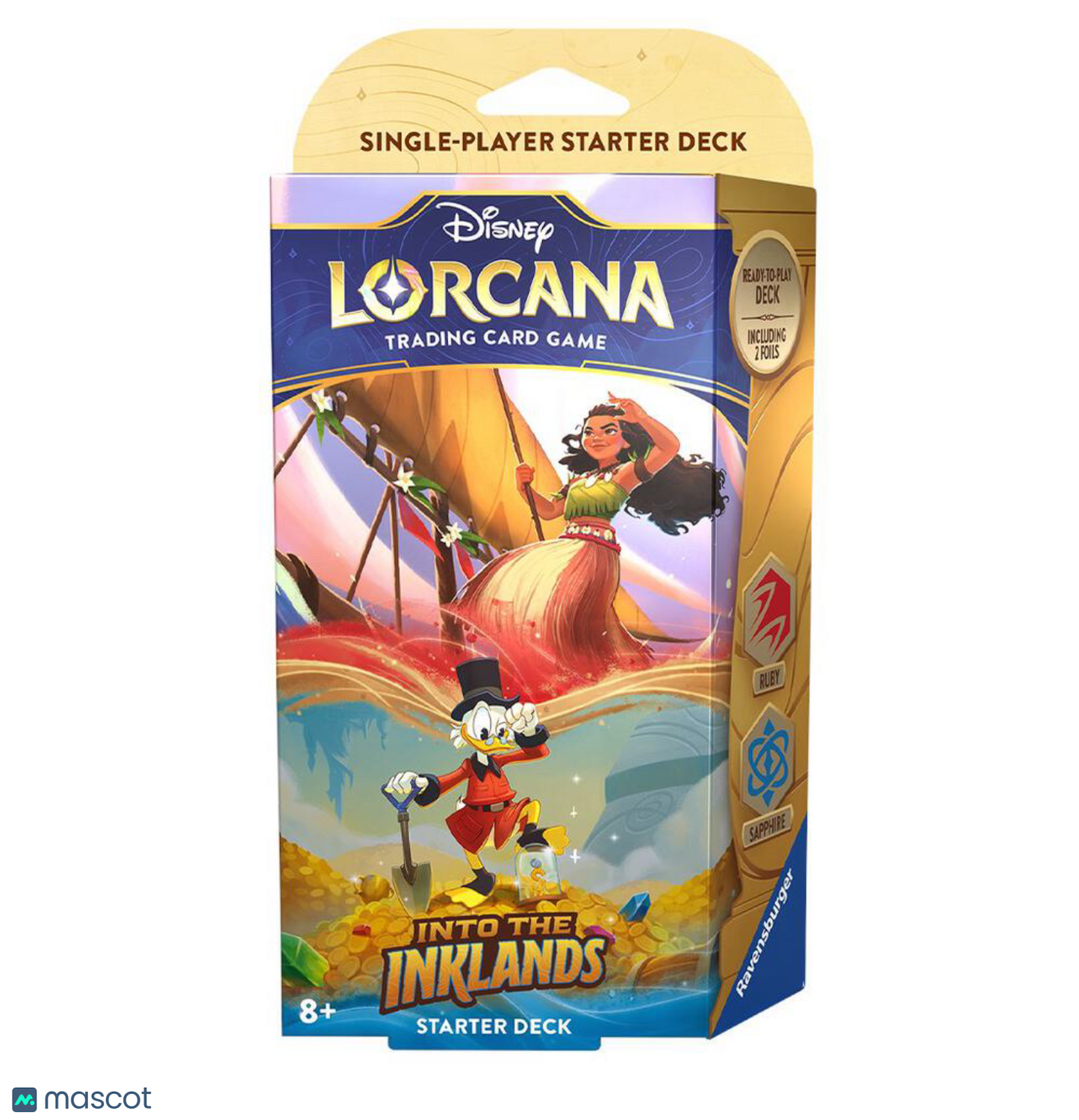 2024 Disney Lorcana TCG Into the Inklands Ruby & Sapphire Starter Deck