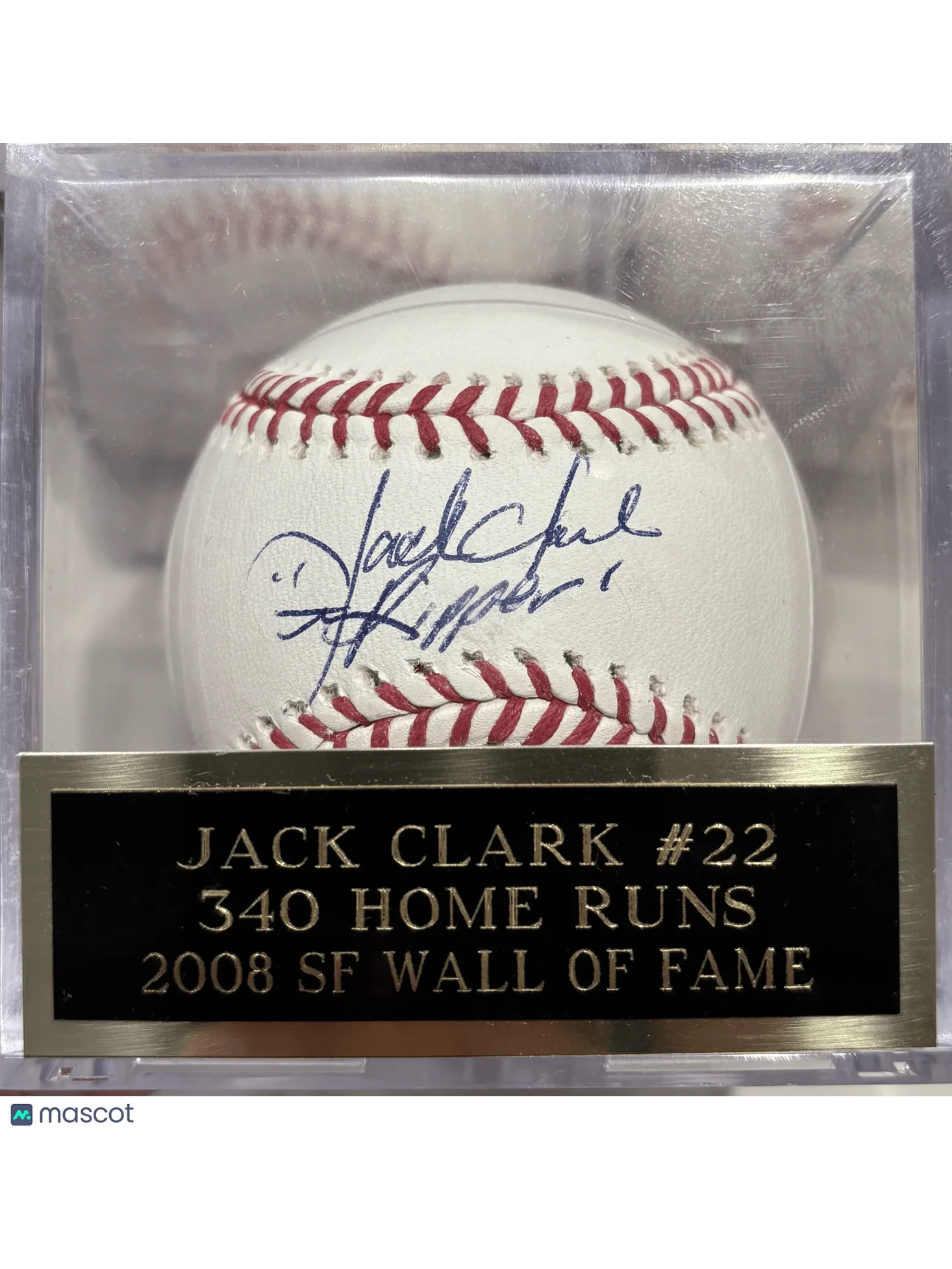 Jack Clark San Francisco Giants Signed Baseball Ball - Papa Joey's Collectibles