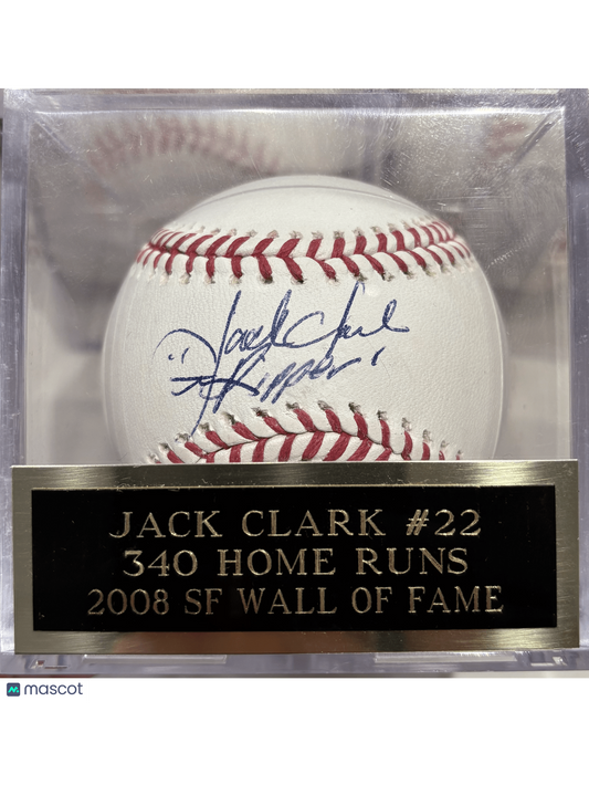 Jack Clark San Francisco Giants Signed Baseball Ball