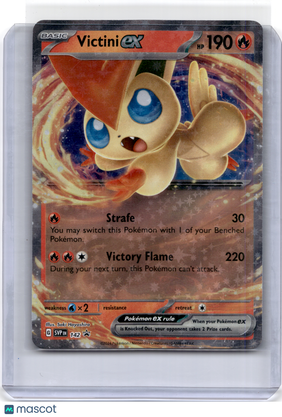 2024 Pokemon TCG Victini EX Scarlet & Violet Black Star Promos #142
