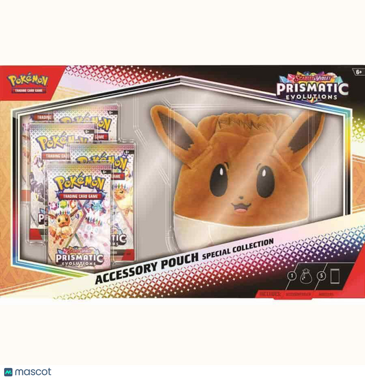 Pokemon Prismatic Evolutions Accessory Pouch Special Collection Box