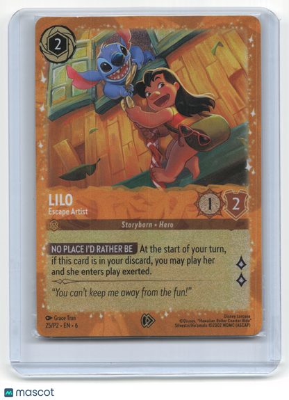 2024 Disney Lorcana—Lilo #25/P2 Azurite Sea— Sealed