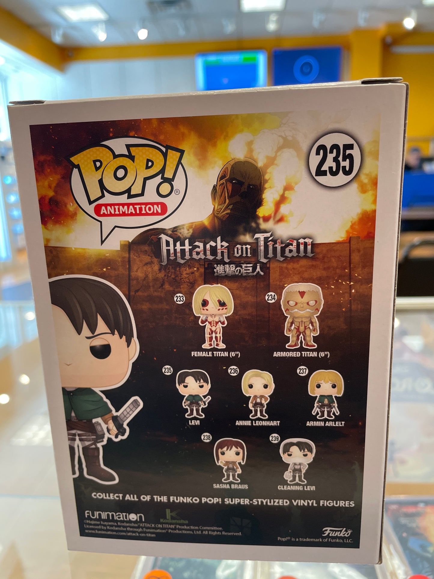 Funko Attack on Titan: Levi #235 (Very Good)