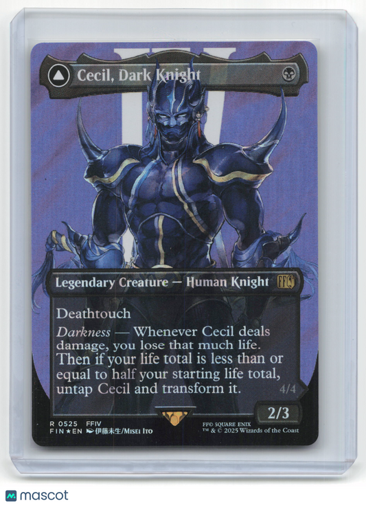 2025 Magic: The Gathering Cecil, Dark Knight Final Fantasy #R 0525 Foil