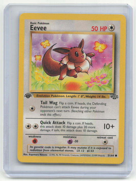 1999 Pokemon TCG Eevee Jungle #51/64 1st Edition