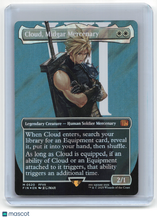 2025 MTG—Cloud, Midgar Mercenary 520 Final Fantasy—Mythic Surge Foil(Borderless)