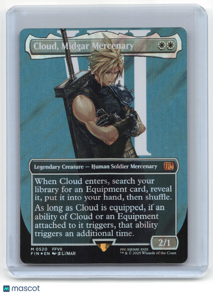2025 Magic: The Gathering—Midgar Mercenary Cloud #520 Final Fantasy— Near Mint