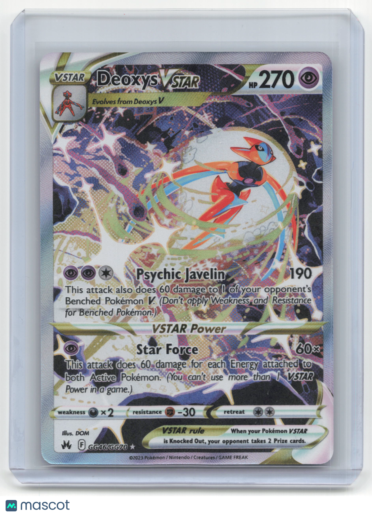 2023 Pokemon Deoxys VSTAR Crown Zenith: Galarian Gallery #GG46/GG70 Near Mint