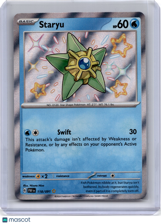 2024 Pokemon TCG Staryu Paldean Fates #118/091 English