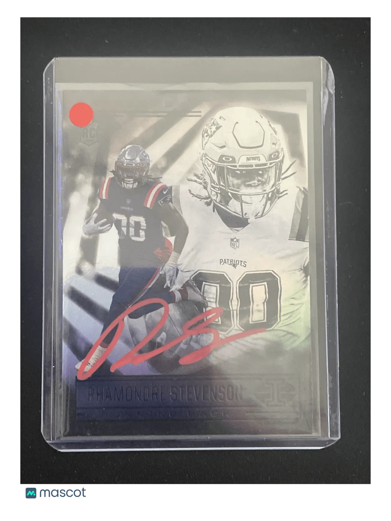 2021 Illusions Football Rhamondre Stevenson Autograph w/COA #95 - Papa Joey's Collectibles