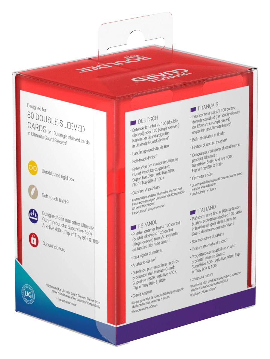 Ultimate Guard Ruby Boulder 80+ Deck Box