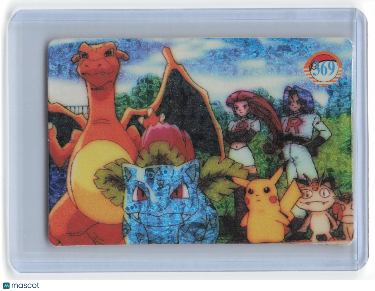 1998 Pokémon Vending Cards Charizard, Ivysaur, Pikachu, Team Rocket Holo #369 - Papa Joey's Collectibles