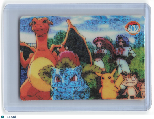 1998 Pokémon Vending Cards Charizard, Ivysaur, Pikachu, Team Rocket Holo #369 - Papa Joey's Collectibles