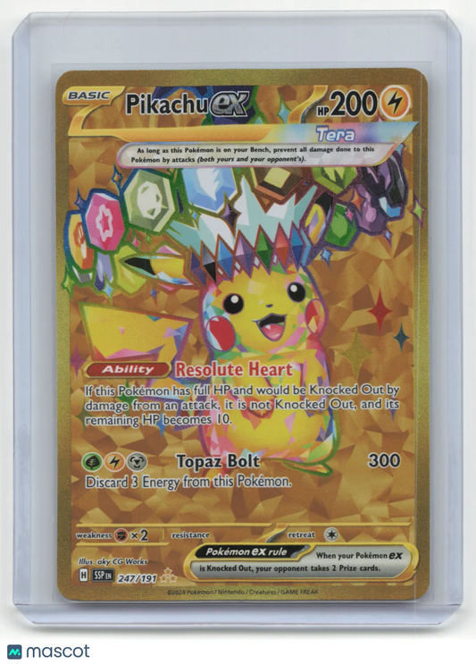 2024 Pokemon TCG Pikachu EX Surging Sparks #247/191 - Papa Joey's Collectibles