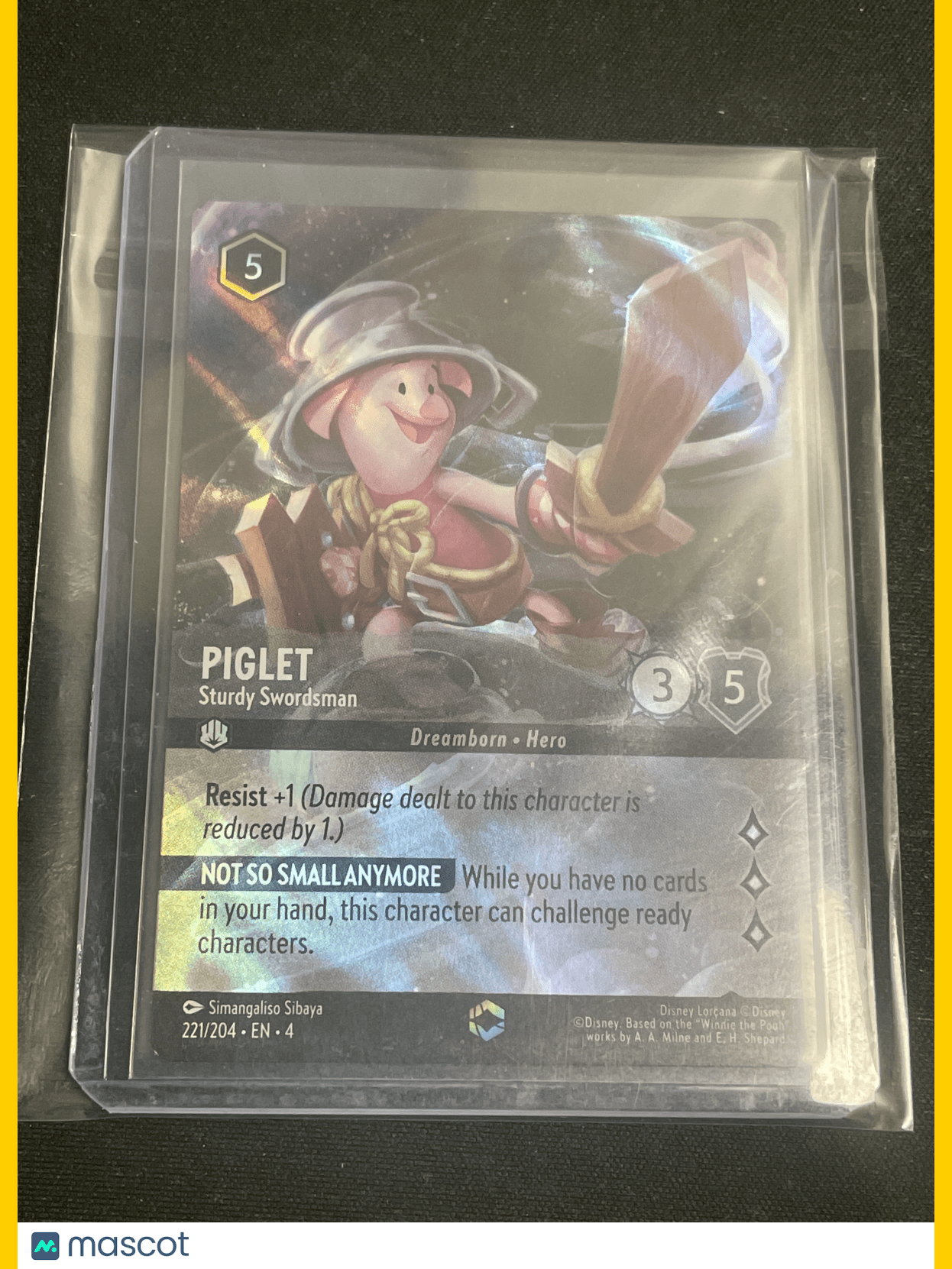 2023 Disney Lorcana TCG Piglet #206/204 Enchanted