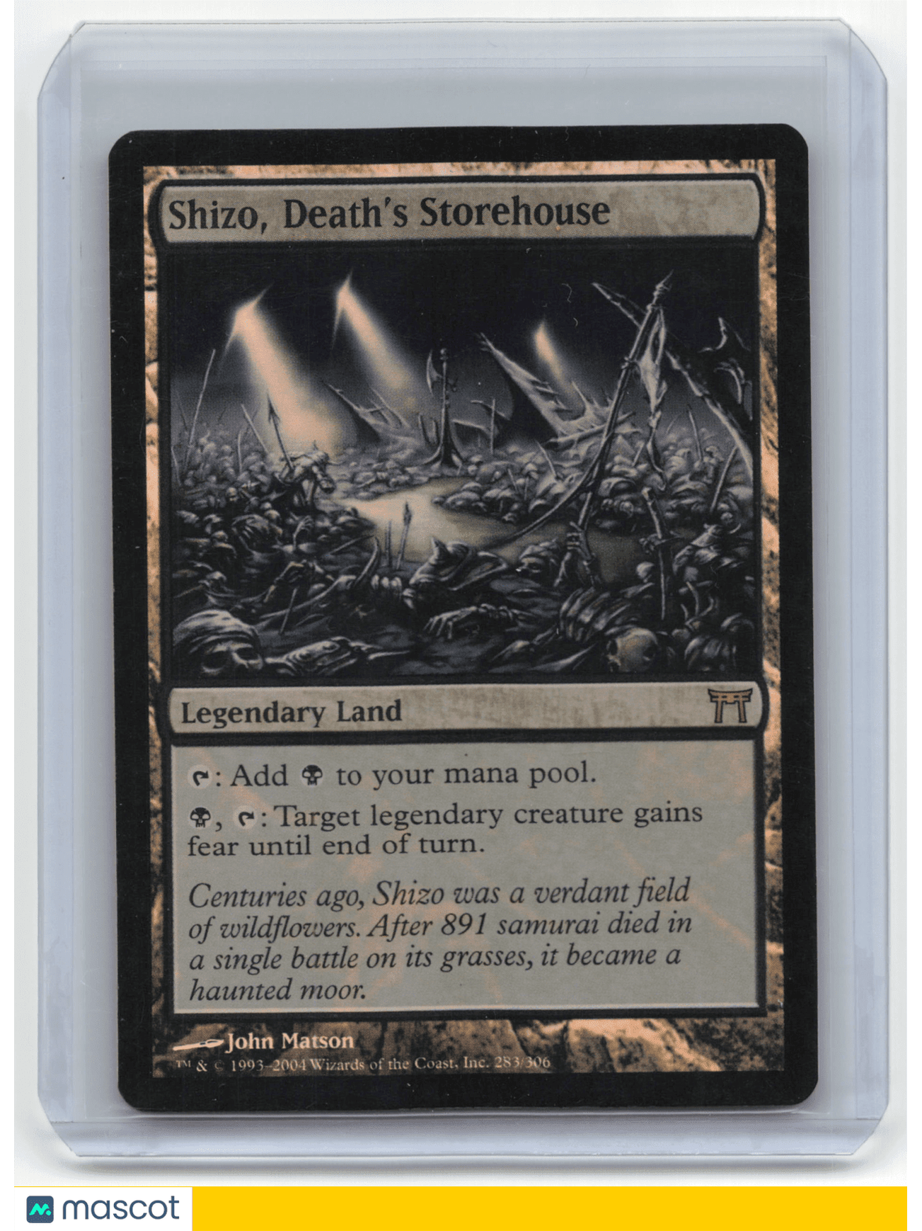 Magic: The Gathering Shizo, Death's Storehouse 2004 Magic: The Gathering Champions of Kamigawa #284 283/306 TCG/CCG