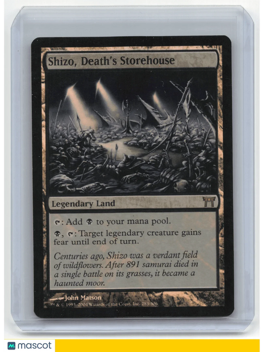 Magic: The Gathering Shizo, Death's Storehouse 2004 Magic: The Gathering Champions of Kamigawa #284 283/306 - Papa Joey's Collectibles
