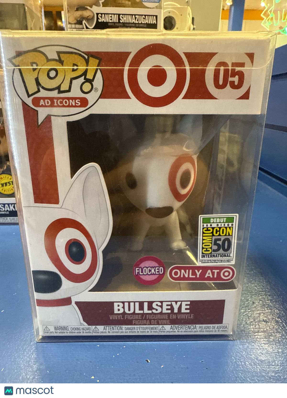 Funko Bullseye # Flocked Target Comic Con Debut