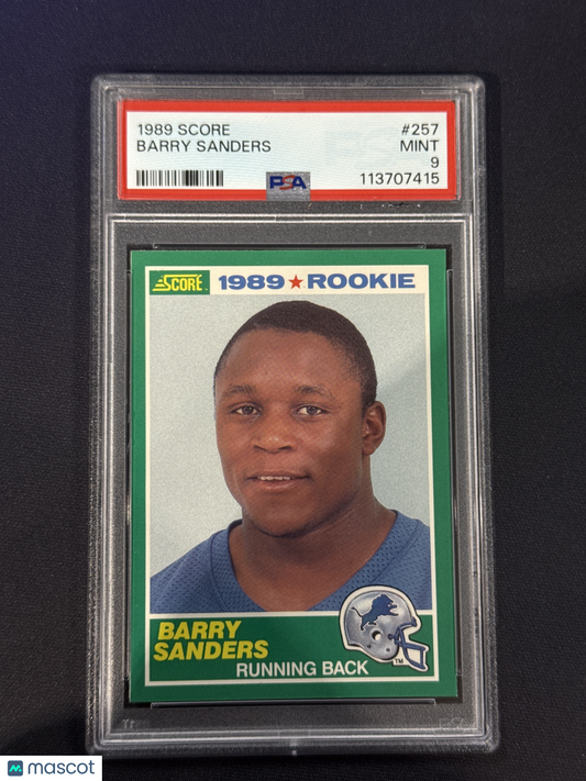 1989 Score Football Barry Sanders #257 PSA 9