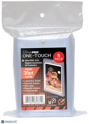 Ultra PRO Standard 35 Pt. Clear One-Touch Magnetic Card Holder 5 ct.
