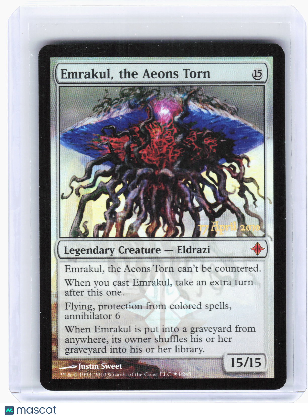 2010 Magic: The Gathering—Emrakul, the Aeons Torn #4/248—Promo Foil (Prerelease)