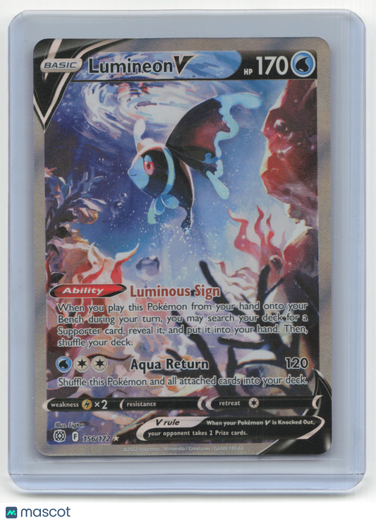 2022 Pokemon TCG Lumineon V Brilliant Stars #156/172