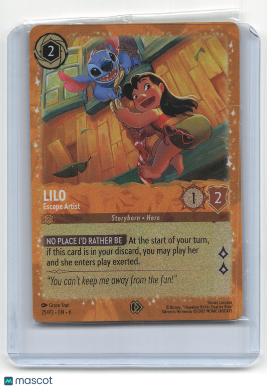 2024 Disney Lorcana Lilo Azurite Sea #25/P2 English Sealed