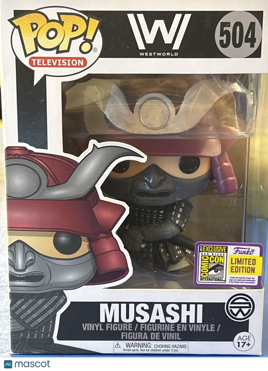 Funko Westworld Musashi #504 (Good) '17 San Diego Comic Con Exclusive