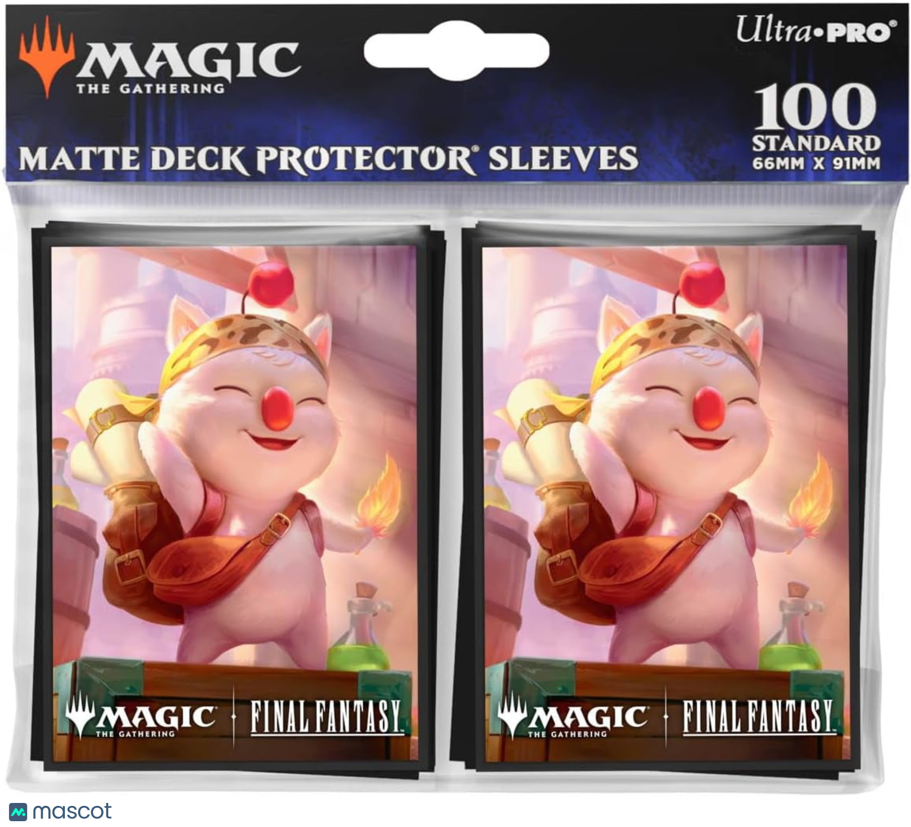 Magic: The Gathering | Final Fantasy Stiltzkin, Moogle Merchant Card Sleeves - Papa Joey's Collectibles