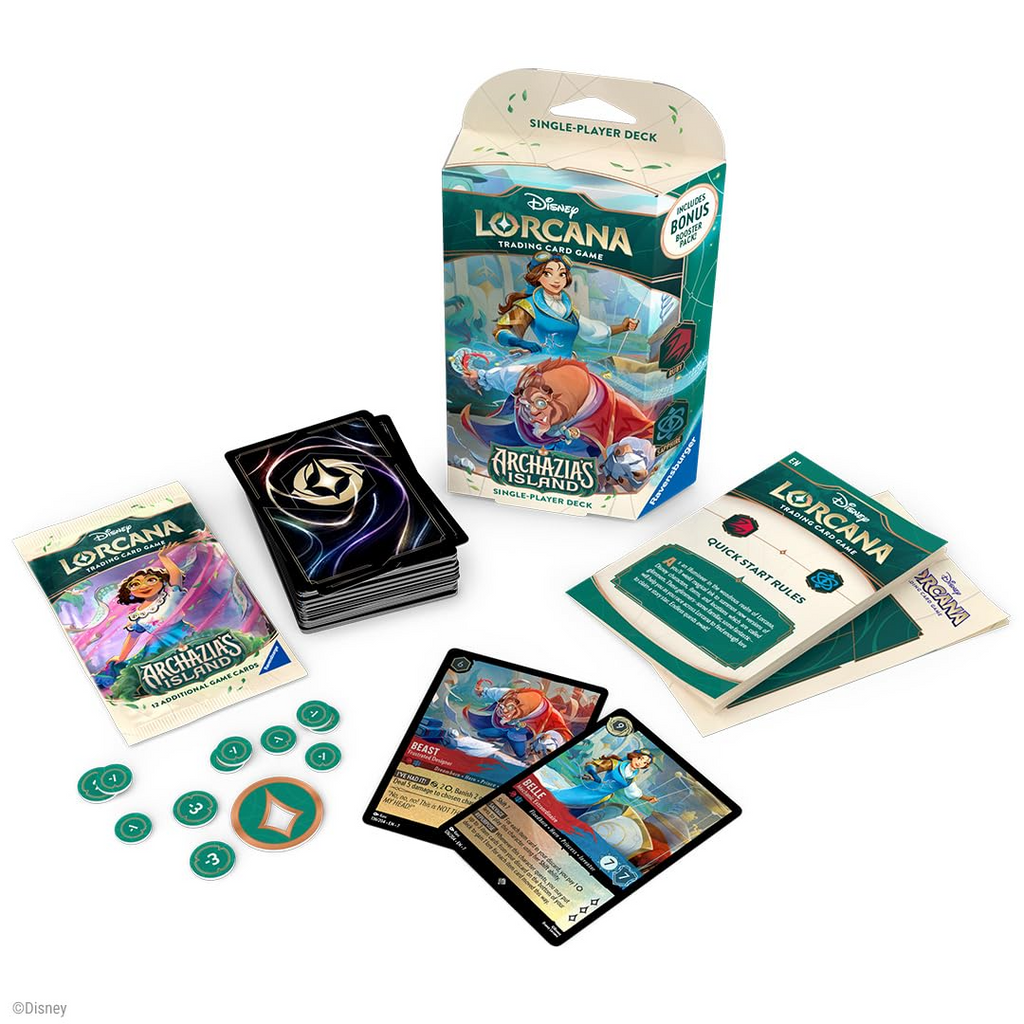 2025 Disney Lorcana TCG Archazia's Island Ruby & Sapphire Single-Player Deck