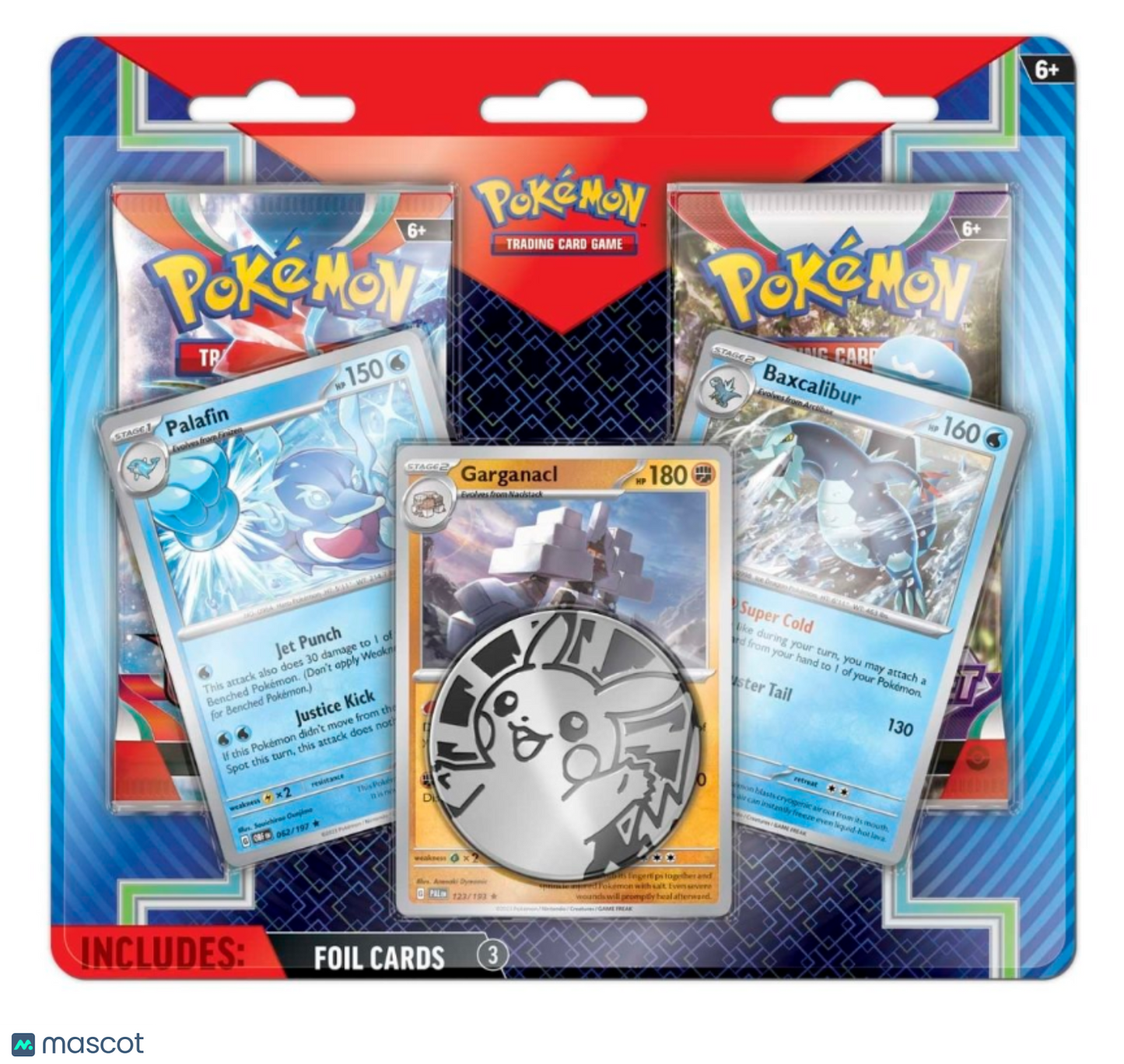 2023 Pokémon TCG: Scarlet & Violet (Palafin, Baxcalibur, & Garganacl) 2 Pack Blister