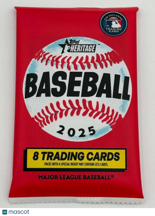 2025 Topps Heritage Baseball Hobby Pack