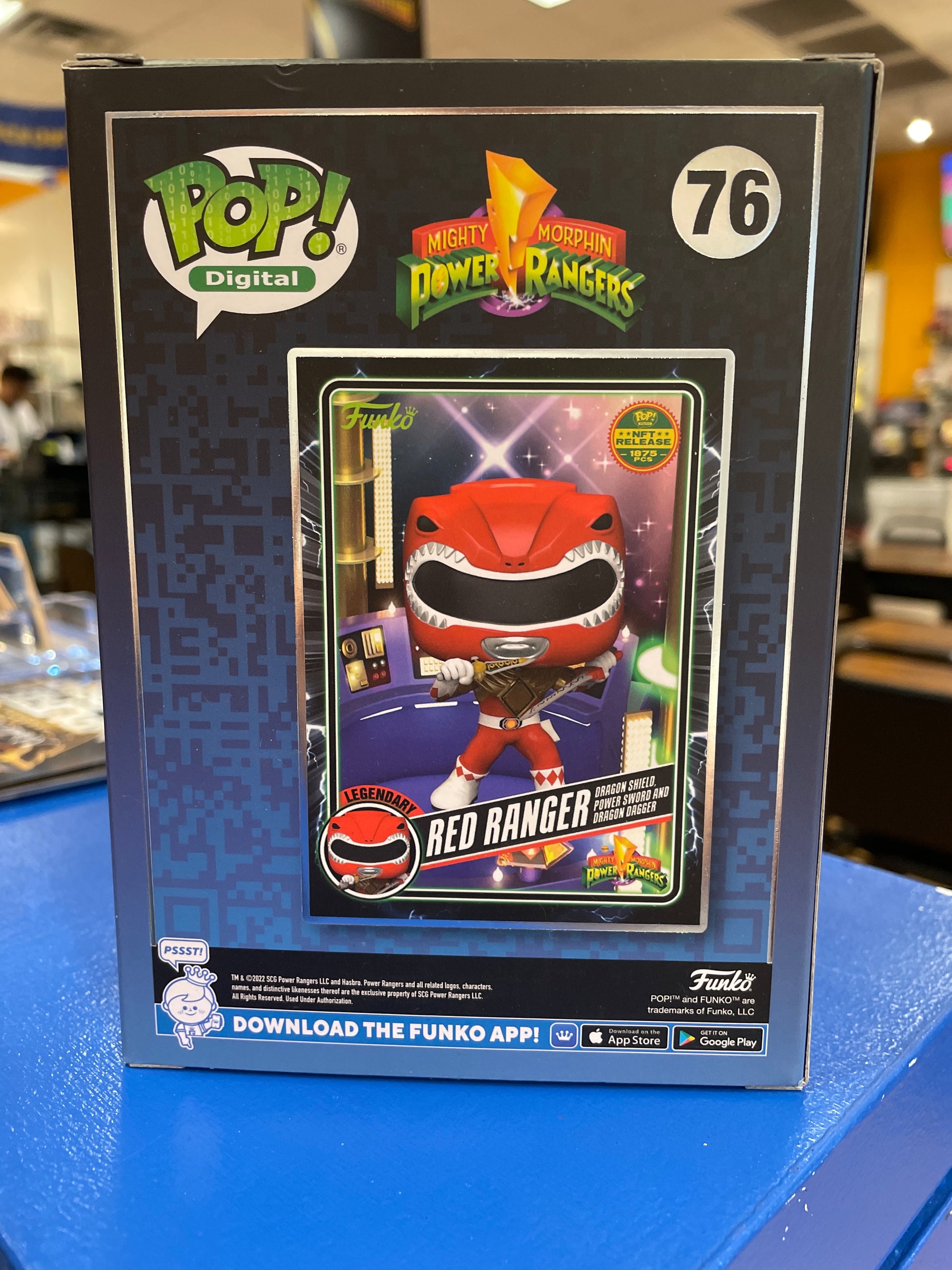 Funko Red Ranger: Dragon Shield, Sword, & Dagger #76 (VG) NFT Release 1875 PCS - Papa Joey's Collectibles