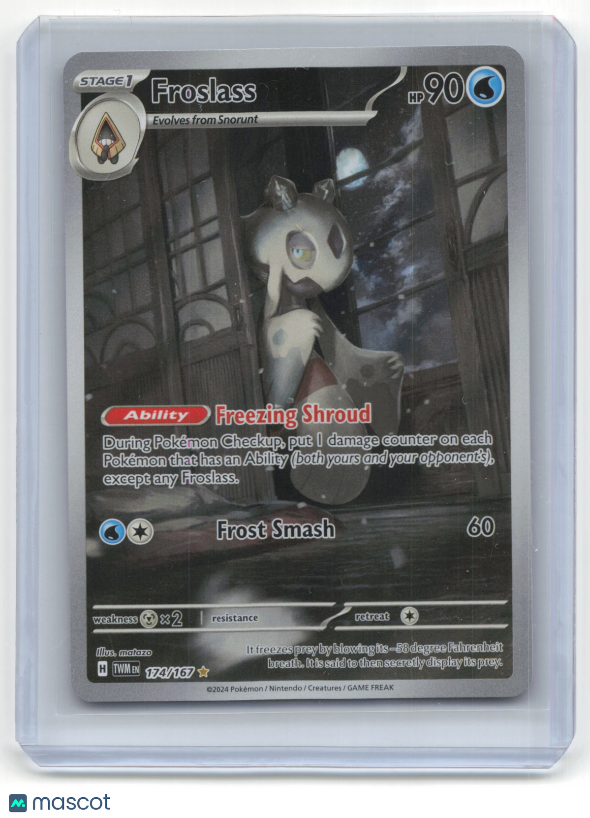 2024 Pokemon Froslass Twilight Masquerade #174/167 Near Mint