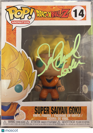 Funko Dragon Ball Z Super Saiyan Goku #14 (Very Good)  Sean Schemmel Auto PSA